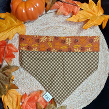 Load image into Gallery viewer, Acorns and Leaves Snap On Dog Bandana