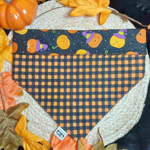 Load image into Gallery viewer, Silly Pumpkins Snap-On Dog Bandana