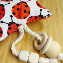 Load image into Gallery viewer, Ladybug Catnip Star Cat Toy
