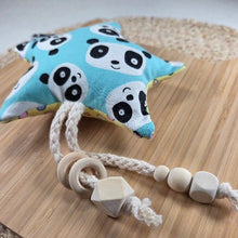 Load image into Gallery viewer, Pandas and Polka Dots Catnip Star Cat Toy