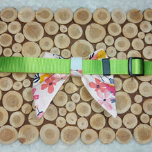 Load image into Gallery viewer, Double Pink Floral Collar Bow