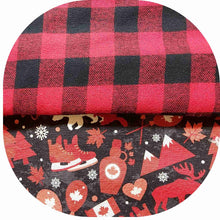 Load image into Gallery viewer, Buffalo Plaid Snap-On Pet Bandana