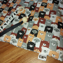 Load image into Gallery viewer, Black and White Cat Nap Play Mat