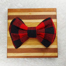Load image into Gallery viewer, Buffalo Plaid Dog or Cat Bowtie
