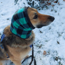 Load image into Gallery viewer, Green Buffalo Plaid Dog Snood
