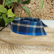 Load image into Gallery viewer, Navy Plaid Dapper Pet Collar