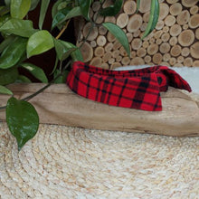 Load image into Gallery viewer, Red and Black Plaid Dapper Pet Collar