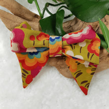 Load image into Gallery viewer, Rainbow Flowers Collar Bow

