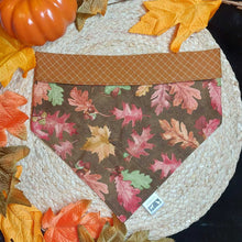 Load image into Gallery viewer, Fall Leaves Snap-On Dog Bandana

