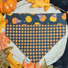 Load image into Gallery viewer, Silly Pumpkins Snap-On Dog Bandana
