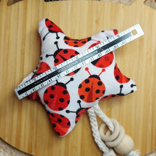 Load image into Gallery viewer, Ladybug Catnip Star Cat Toy
