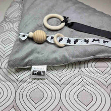 Load image into Gallery viewer, Black and White Cat Nap Play Mat
