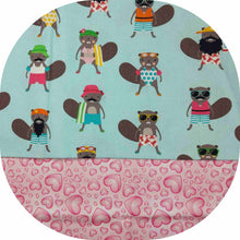Load image into Gallery viewer, Beach Ready Beavers Snap-On Bandana
