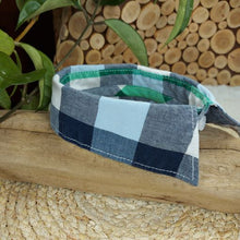 Load image into Gallery viewer, Blue and White Plaid Dapper Pet Collar
