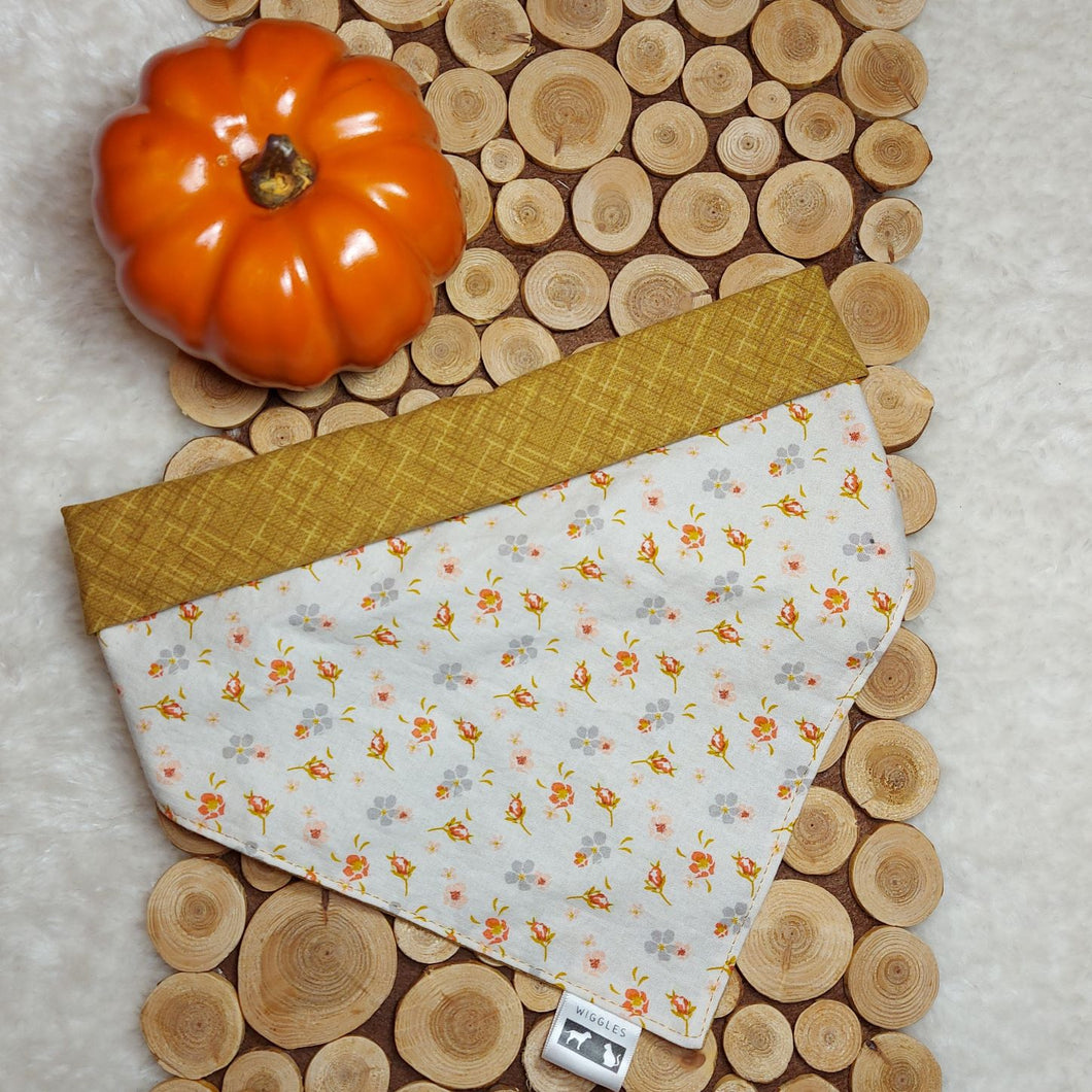 Fall Floral Snap - On Pet Bandana