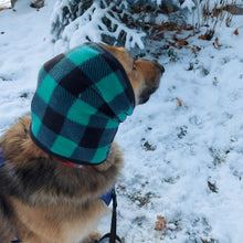 Load image into Gallery viewer, Green Buffalo Plaid Dog Snood
