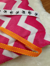 Load image into Gallery viewer, Spring Garden Cat Nap Play Mat. Give your cat the best of both worlds! This version measures 19&quot; in length, 13&quot; wide and 1&quot; thick. Made from high quality 100% cotton and 100% polyester minky fabrics, with polyester quilt batting. Contains 3 large sheets of premium, hypoallergenic, phthalate free crinkle paper. 8 play ribbons with natural wood beads securely attached. Machine washable in cold water and hang to dry. Wiggles and Whiskers Canada Pet Accessories.
